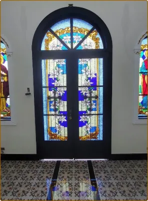 Porta de Vitral Casa Ciano